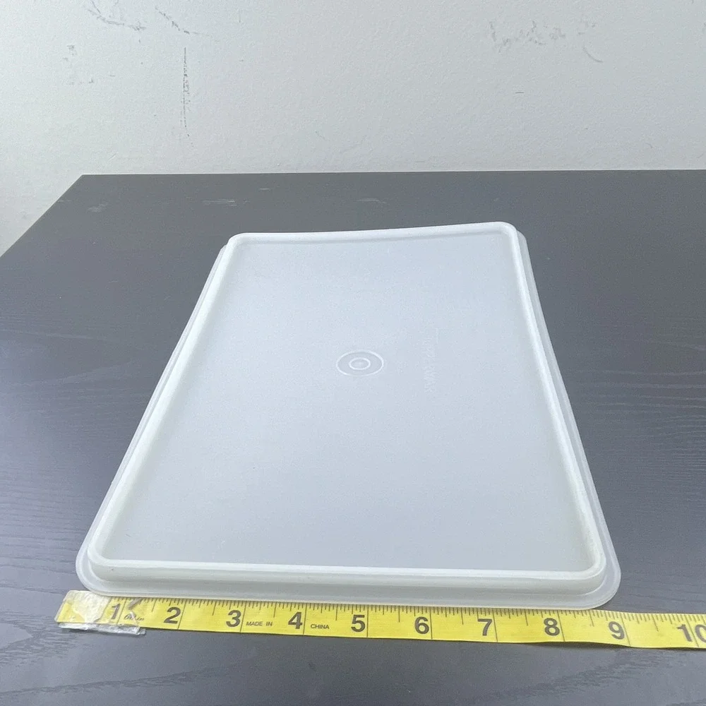 Tupperware 291-3 White Rectangular Replacement Lid 13.25